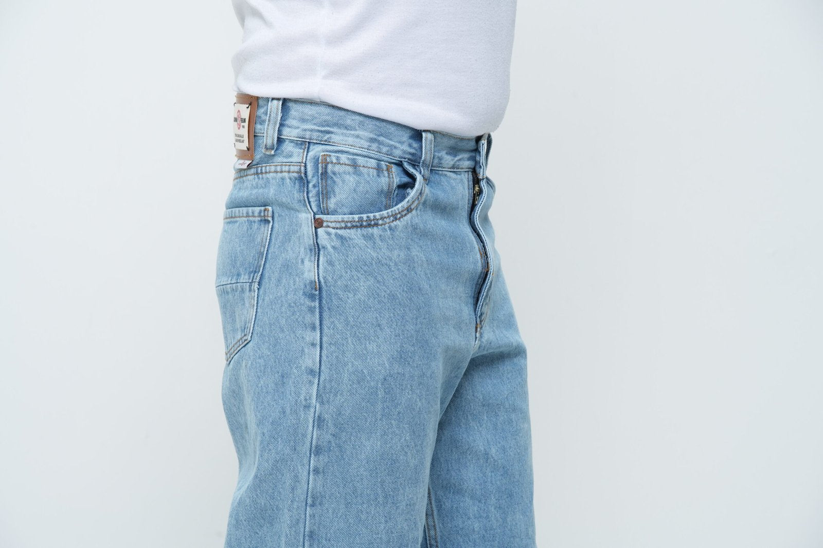 Jean Baggy Hielo - Pantalón de Mezclilla Corte Ancho Urbano