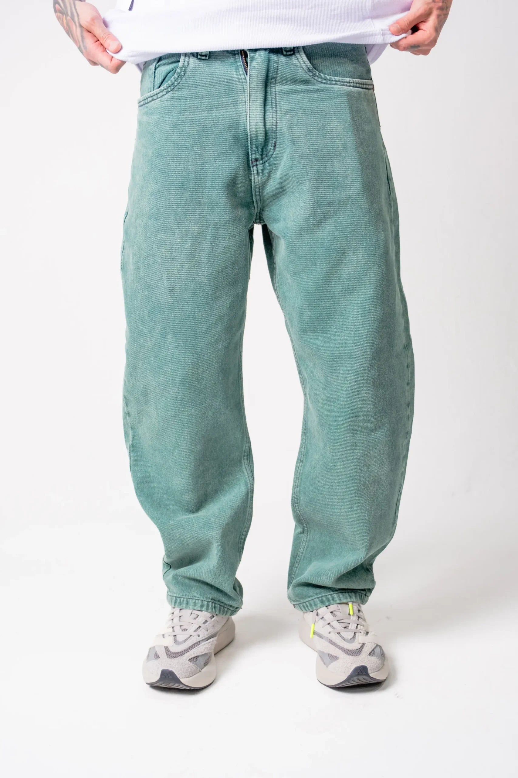 Jean Wide Leg Verde jaspe