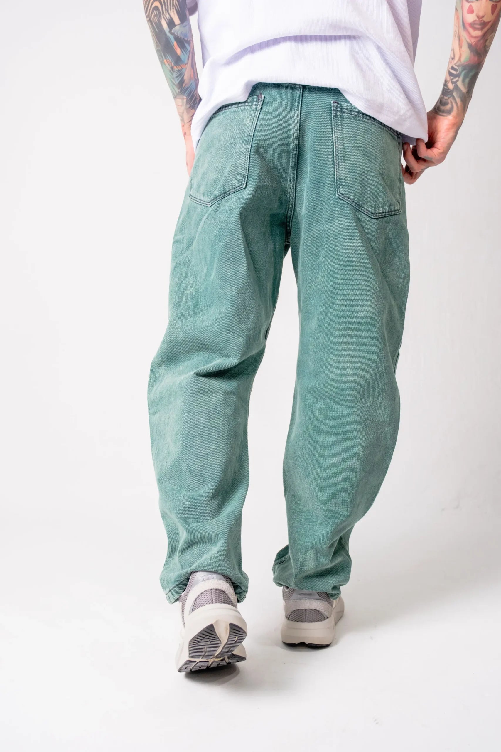 Jean Wide Leg Verde jaspe