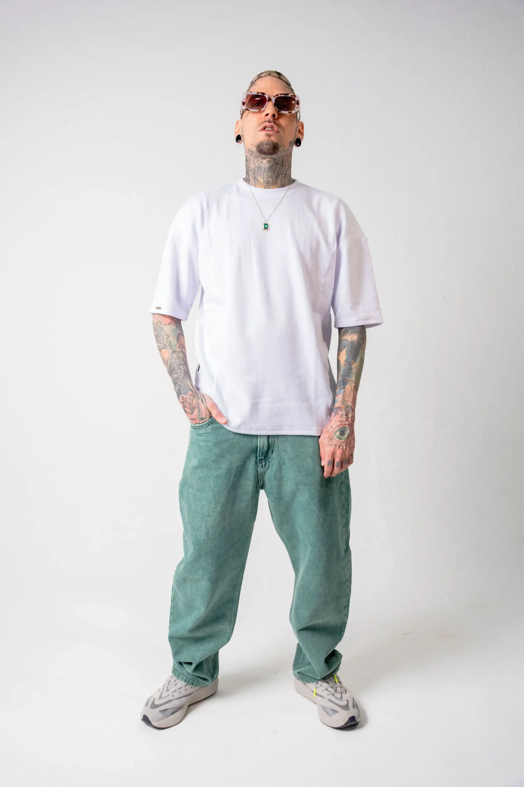 Jean Wide Leg Verde jaspe