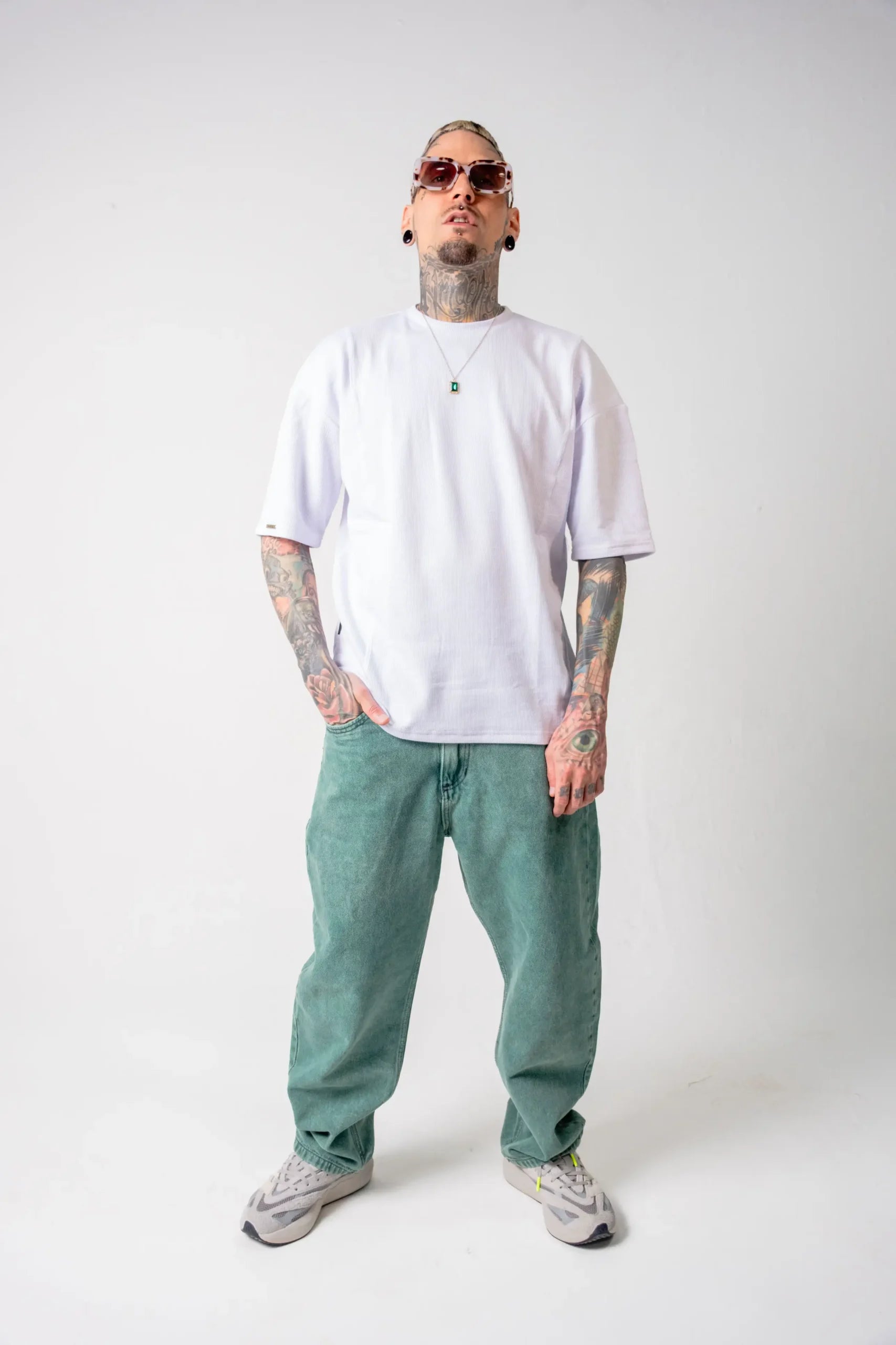 Jean Wide Leg Verde jaspe