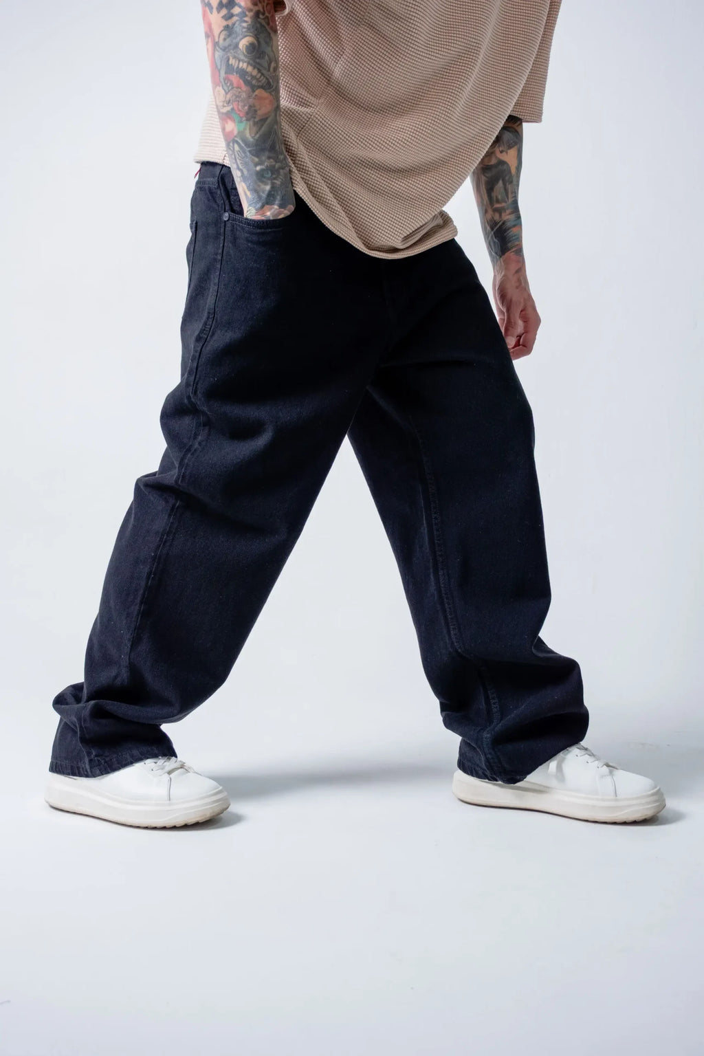 Jean Wide Leg Negro Clásico