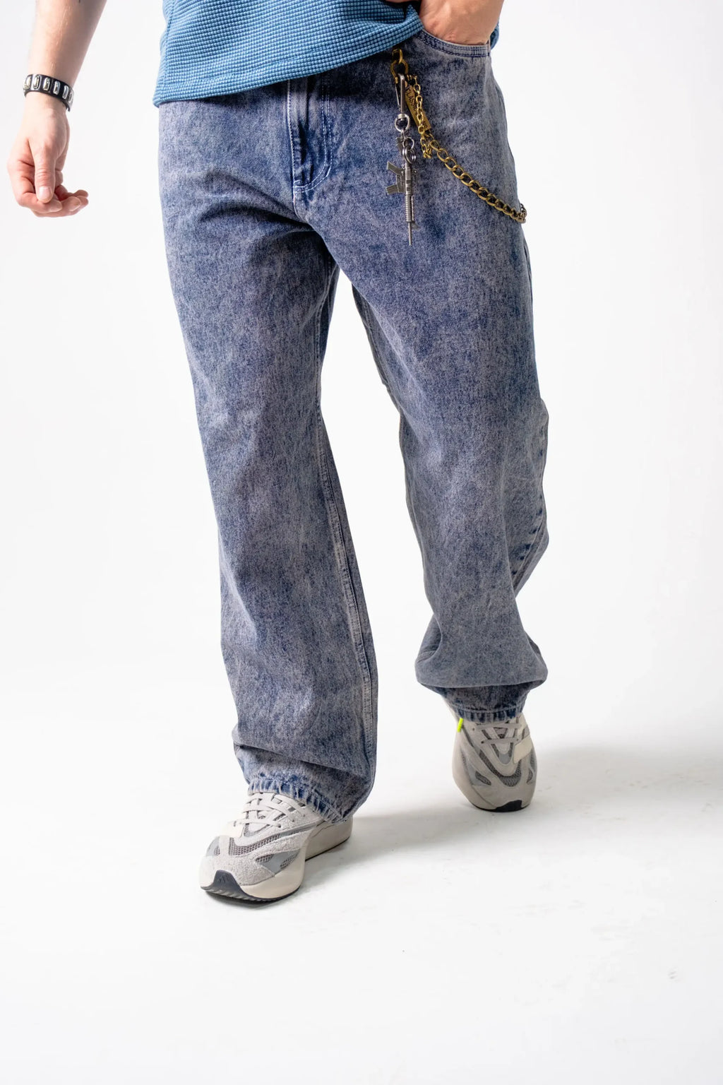 Jean Wide Leg Azul purpura