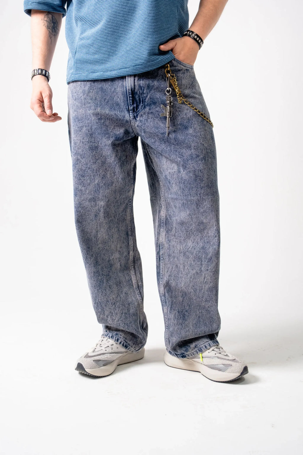 Jean Wide Leg Azul purpura