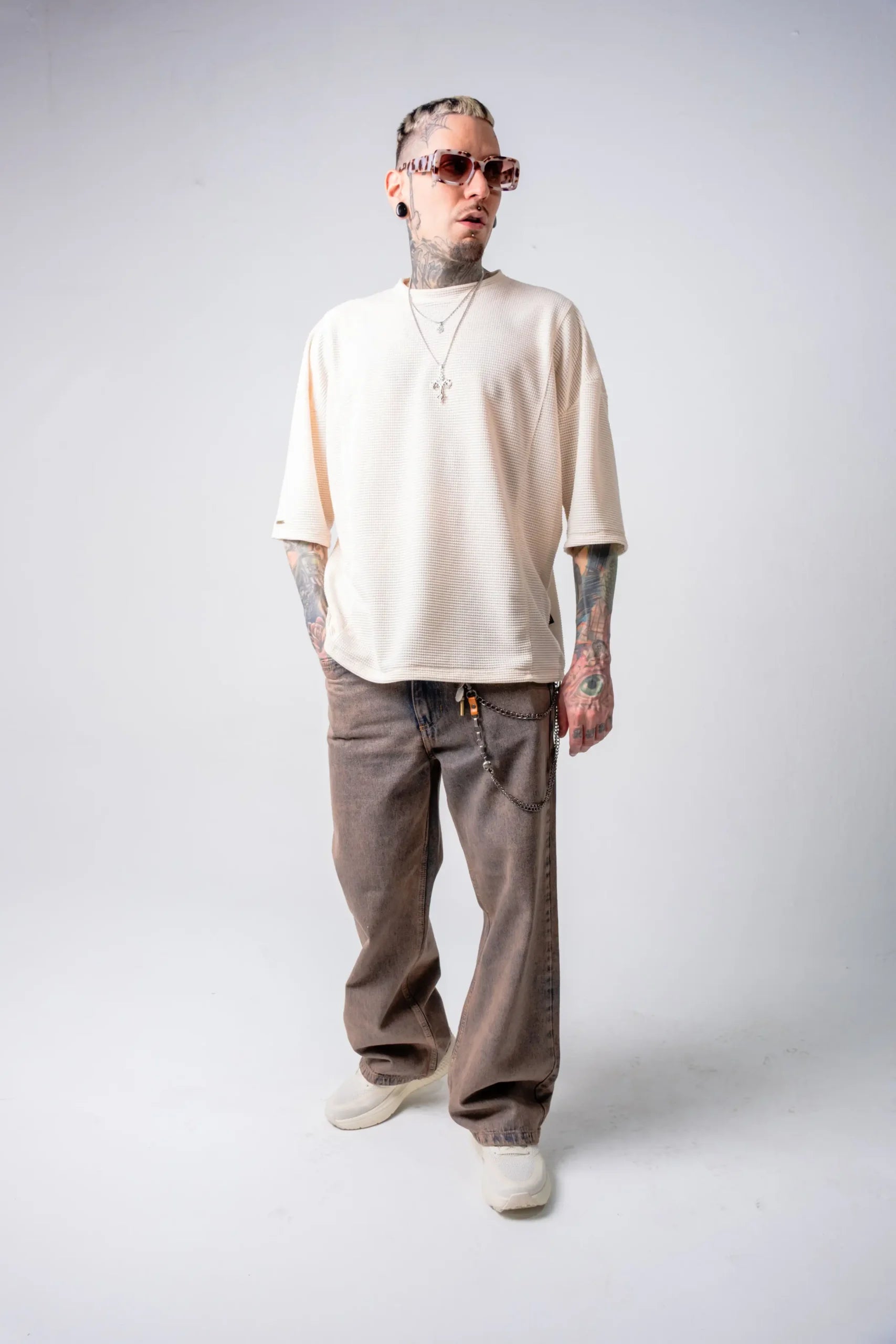 Jean Wide Leg oxidadoVintage Lavado