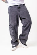 Pantalón Cargo Negro Oversized