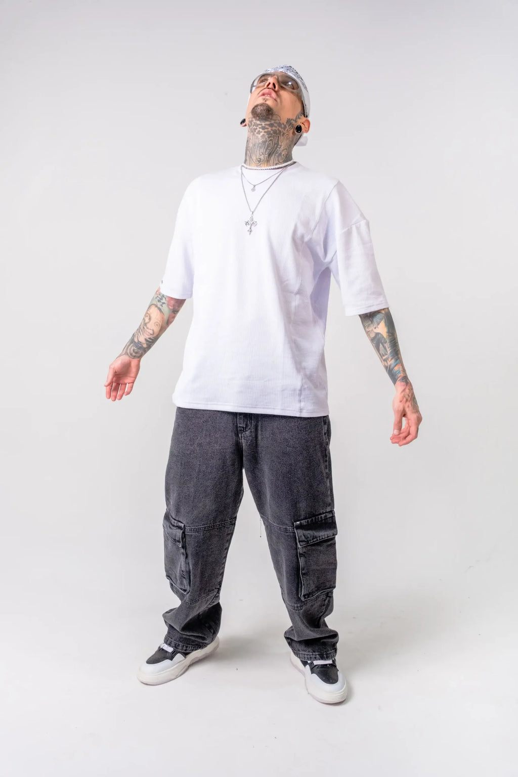 Pantalón Cargo Negro Oversized