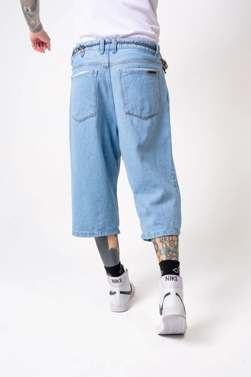 Bermuda Oversize Denim Azul Vintage