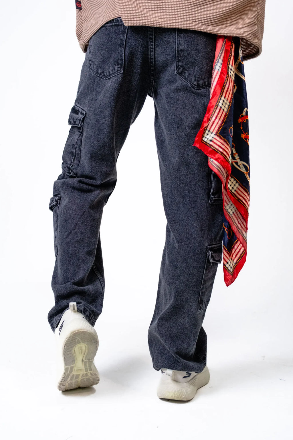 Pantalón Cargo Denim grisLavado