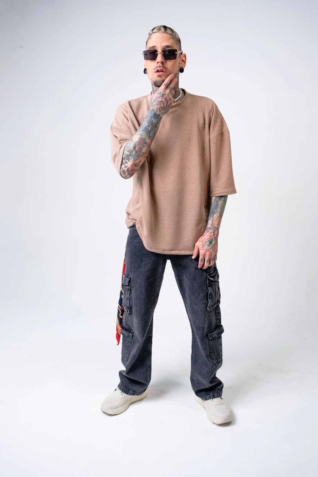 Pantalón Cargo Denim grisLavado