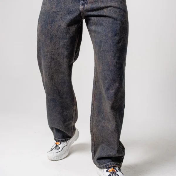 Jean Wide Leg Azul Lavado Ácido