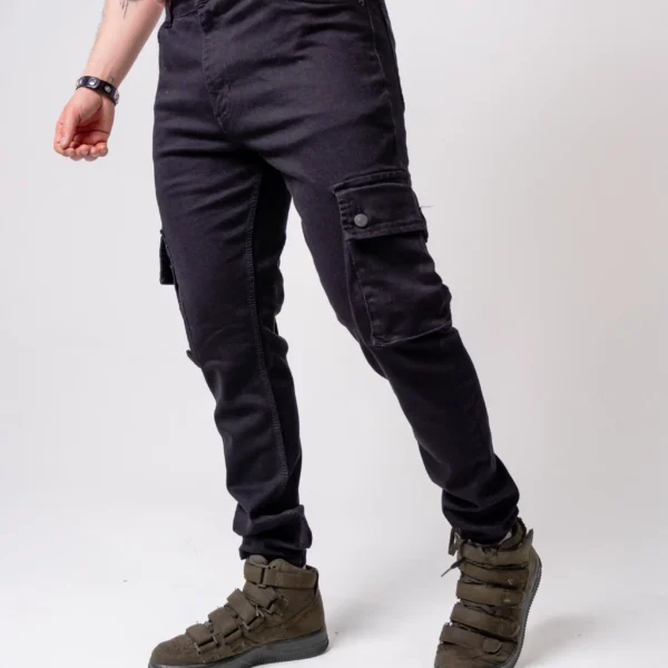 Jogger Cargo Negro Hombre