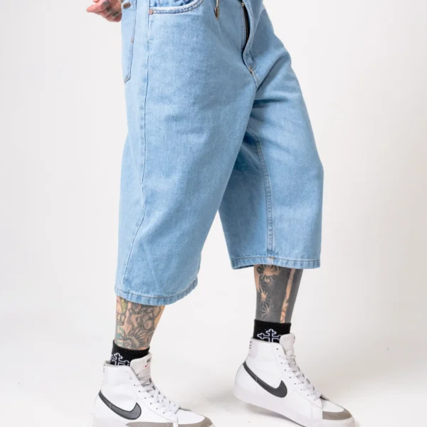 Bermuda Oversize Denim Azul Vintage