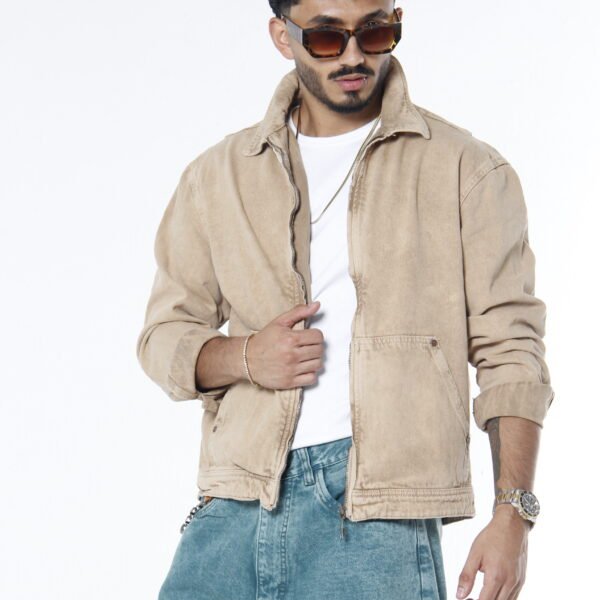 Chaqueta Zip-Up Arena Vintage [Bogotá D.C] - Work Jacket Boxy Fit Lavada