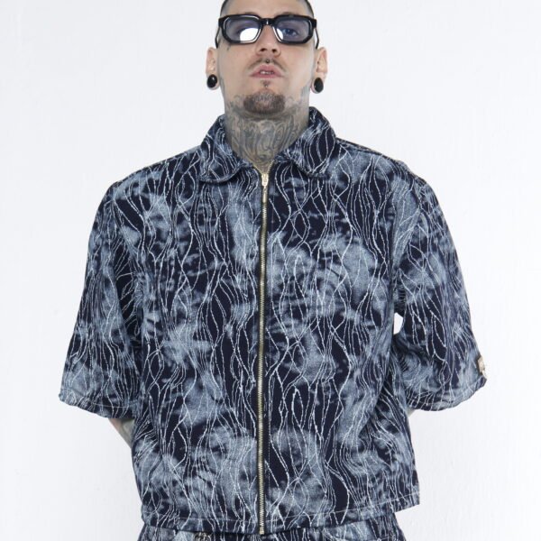 Camisa Streetwear Jacquard Electric