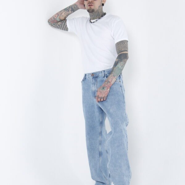 Jean Baggy Hielo - Pantalón de Mezclilla Corte Ancho Urbano