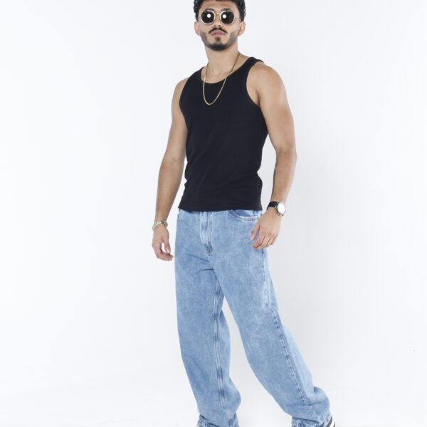 Jean Baggy Azul Claro - Ancho Estilo Urbano